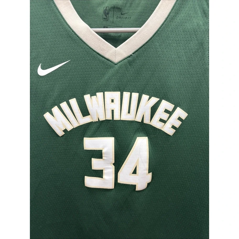 Giannis Antetokounmpo Milwaukee Bucks Kids Large Nike Swingman Jersey